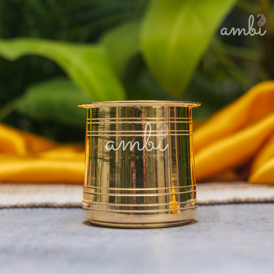 Ambi Divine Pure Brass Panch Amrit / Ganga Jal / Suryanamaskar / Abhishek Lota - 275 ML