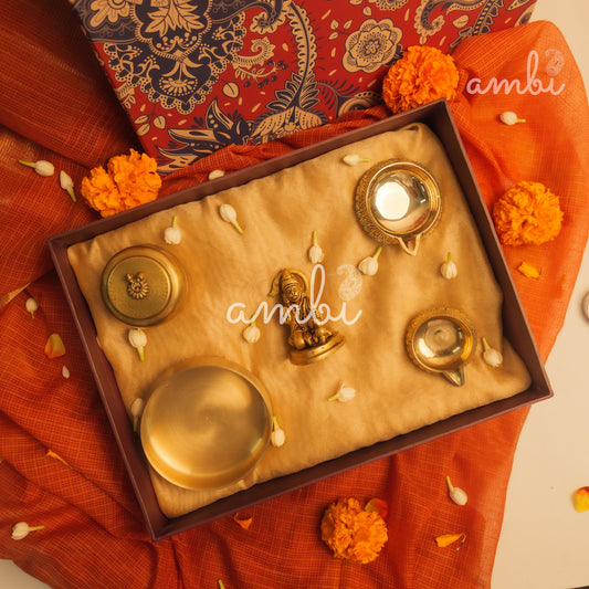 Ambi Divine Pure Brass Hanuman Idol Giftbox