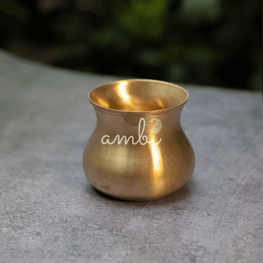 Ambi Divine Pure Lead Free Kansa Puja Lota — A Sacred Morning Ritual (160 ML)