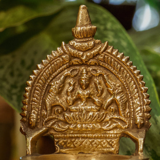 Ambi Divine Vintage Brass Oil Lamp Deepak (Diya)