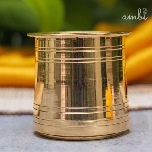 Ambi Divine Pure Brass Panch Amrit Lota - 475 ML | Abhishek Kalash | Pooja Vessel