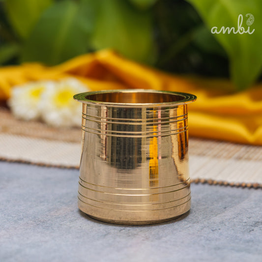 Ambi Divine Pure Brass Panch Amrit Lota - 475 ML | Abhishek Kalash | Pooja Vessel