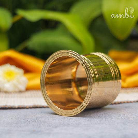Ambi Divine Pure Brass Panch Amrit Lota - 475 ML | Abhishek Kalash | Pooja Vessel