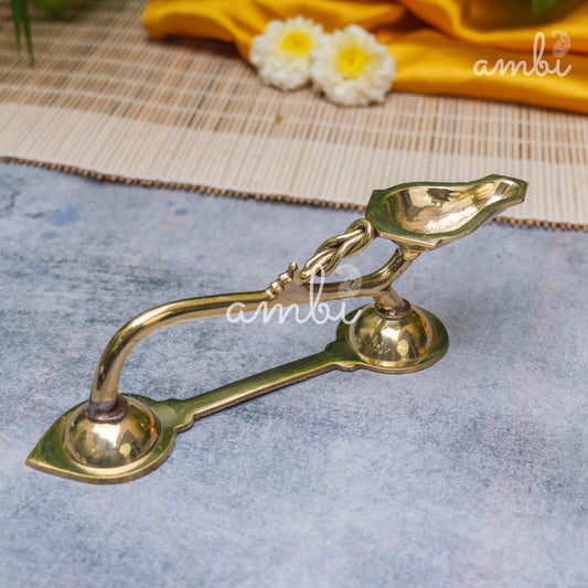 Ambi Divine Spoon Shaped Long Handle Dhoop / Aarti Diya - 8.25 Inches