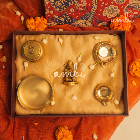 Ambi Divine Pure Brass Hanuman Idol Giftbox